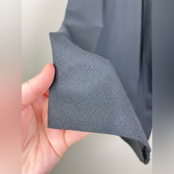 VTG Pendleton Women's 14 100% Virgin Wool Black Midi Skirt High Rise Gothic Knit - Picture 3 of 15